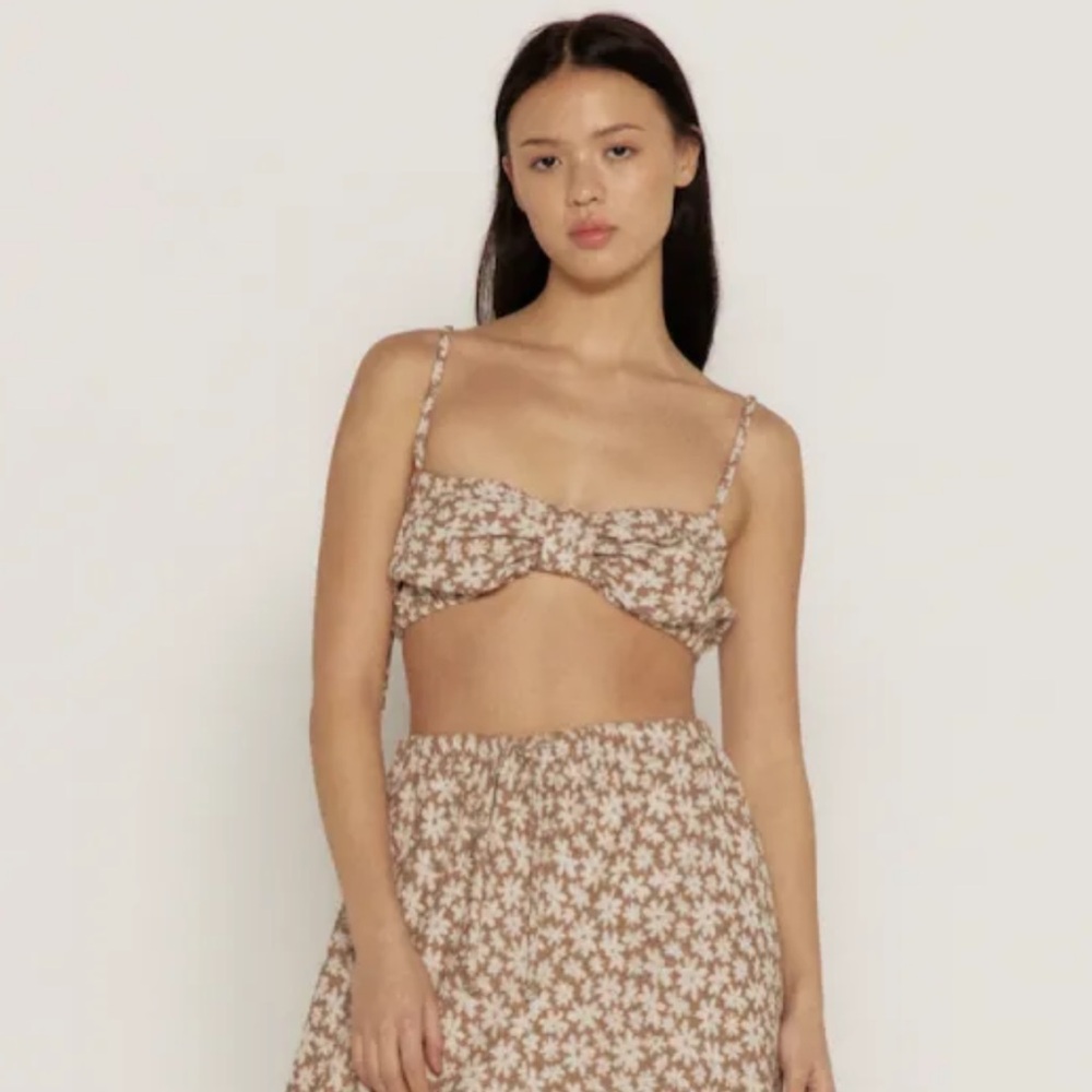 BOHÈME The Bra Top in Daisy Terry